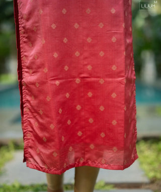 Rosé Gulabi Banaras Silk Festive Kurti with Elbow Sleeves