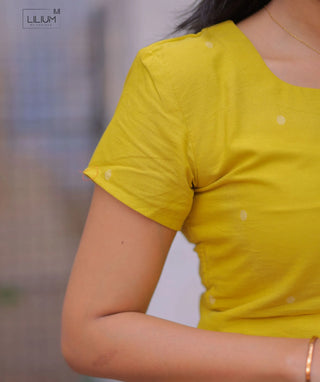 Marigold Glow Handloom Cotton 3 Piece Co-ord Set