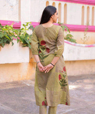 Olive Meadow Cotton Co-ords with Pockets – Casual Chic