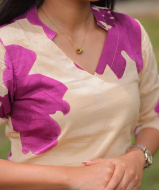 Orchid Sand Cotton Kurti for Women | Everyday Ethnic Wear
