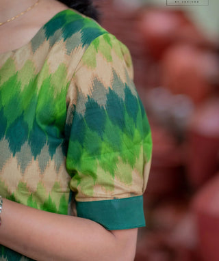 Verdant Green Cotton Kurti – Lined Casual Wear