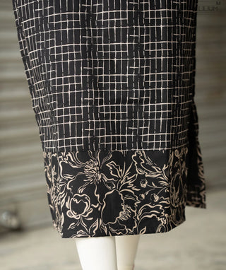Dark Velvet Black Cotton Kurti – Casual Wear