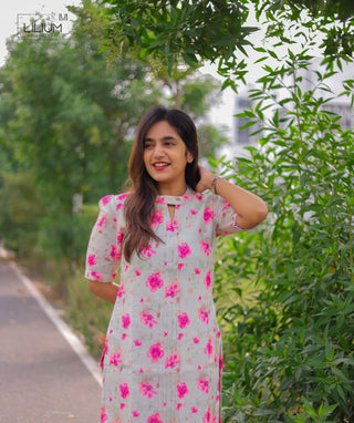 Pistachio Green Cotton Kurti with Lining – Daily Wear