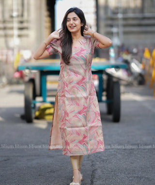 Multicolour Tussar Kurti – Casual Wear for Women