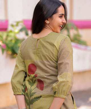 Olive Meadow Cotton Co-ords with Pockets – Casual Chic