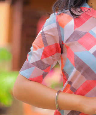Spectrum-Hued Cotton Kurti –  Casual Wear