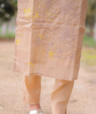 Golden Blush Mist Cotton 3 Piece Set with Pockets