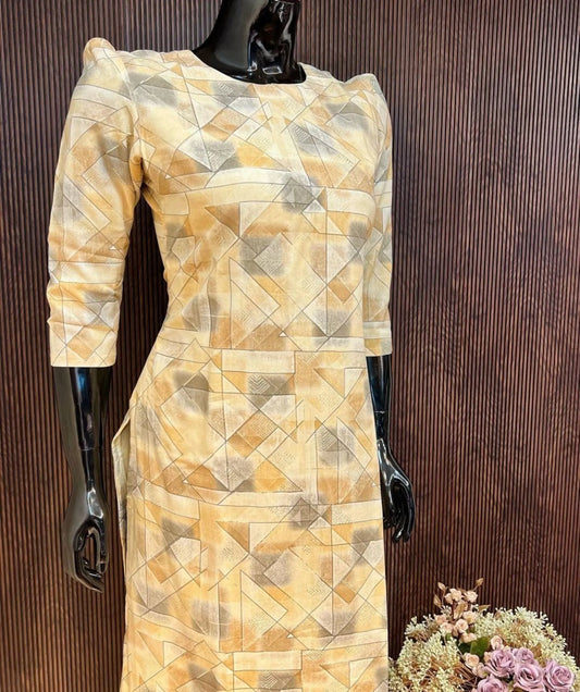 Yellow rayon Kurti✨ - Elegance