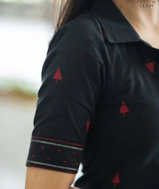 Midnight Black Cotton Co-ords – Casual & Comfortable