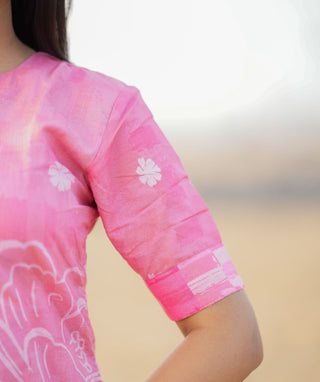 Blush Pink Cotton 3-Piece Set with Embroidery – Casual Wear