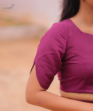 Velour Royale Linen Slub Crop Top Skirt Set with Dupatta
