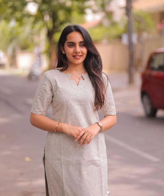Moonstone Mist Cotton Slub Co-ords Set with Pockets | Everyday Chic