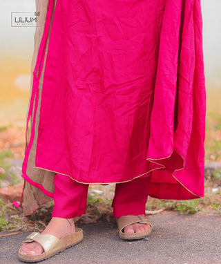 Anarkali Dress with Lining and Pockets