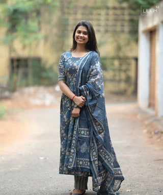 Ashen Mist Cotton 3-Piece Set