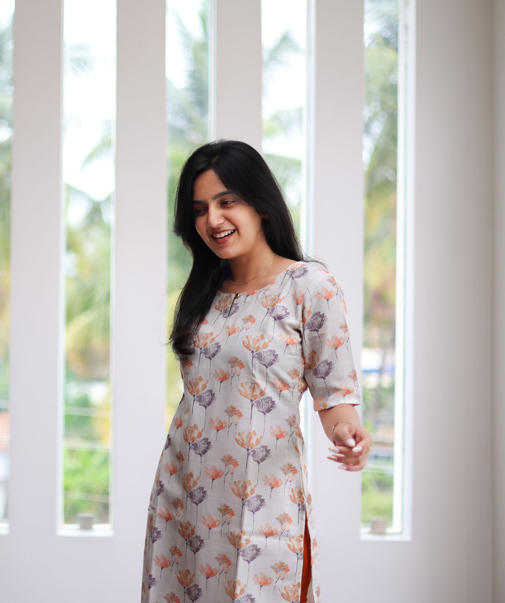 Pure Linen Cotton Kurti - LC20