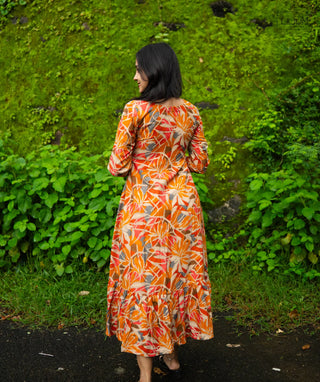 Autumn Flare Casual Wear Maxi for Women