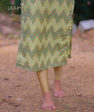 Banaras Silk Kurti Side View