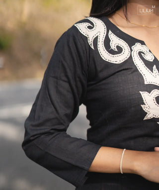 Cotton Co-ords with Semi Waist and Open Slit