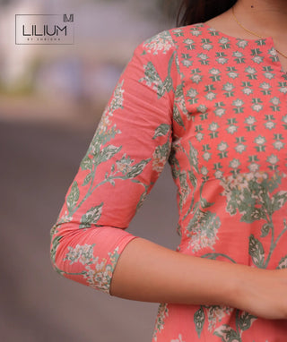 Botanic Blush outfit with lining