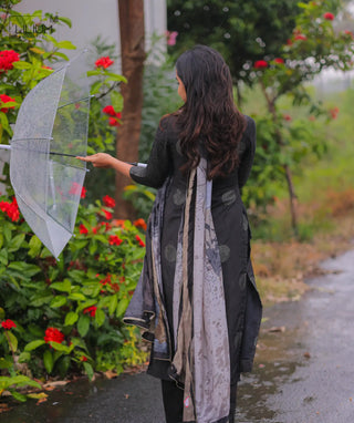 Casual Wear Muslin Silk Ensemble