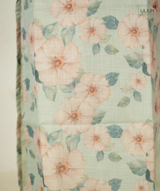 Casual Wear Organza Kurti with Open Slit Detail