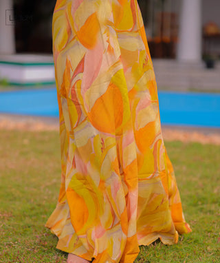 Casual pastel shimmer maxi dress