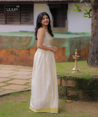 Premium Tissue Silk Sleeveless Maxi Dress