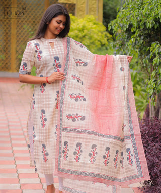 Casual wear Alabaster Bloom Kurti style