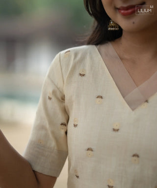 Casual wear Soft Ecru coords set