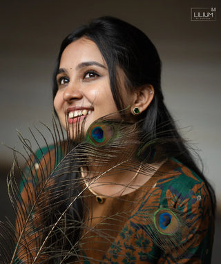 Elegant Tussar Silk Maxi with 3/4 Sleeves