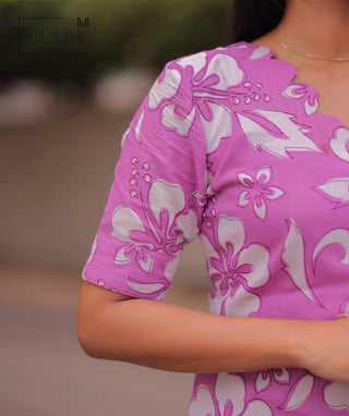 Half sleeve lilac top and bottom set