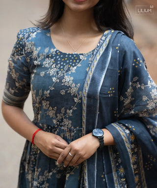 Elbow Sleeve Cotton Kurti