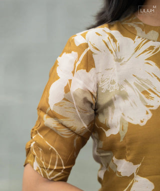 Elbow Sleeve Kurti Design
