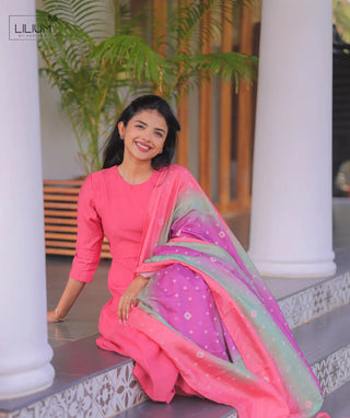 Elegant 3 Piece Cotton Outfit