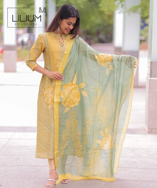 Casual Wear Elora Verde A-Line Kurti