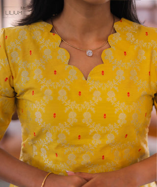 Elegant Banaras Silk 3-Piece Outfit