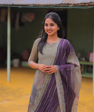 Elegant Women’s Tissue Silk Outfit