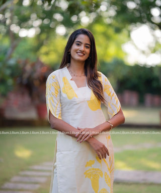 Buttermilk ivory cotton outfit styled for daily wear