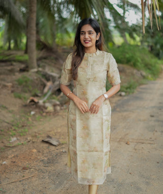 Golden Dew kurti for elegant everyday dressing