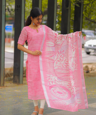 Swanrose Veil Kurti with Elbow Sleeves