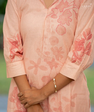 Ethnic Cotton Co-ords with Open Slit Design