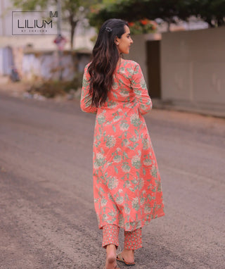 Stylish A-line cotton co-ords