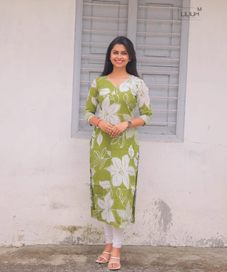 Fern Fantasy Cotton Kurti