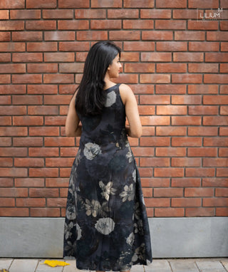 Floral casual maxi dress for women