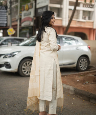 Full elastic bottom khadi cotton pants