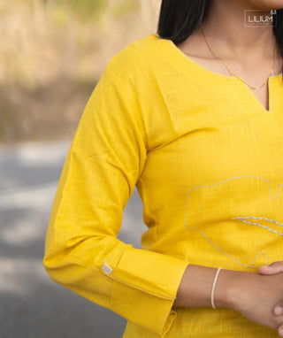 Slub Cotton Aurora Hue Outfit with Pockets