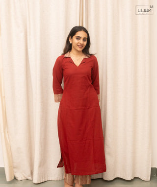 Garnet Reign Slub Cotton Co-ords for Women
