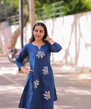 Indigo Bloom co-ord set front view