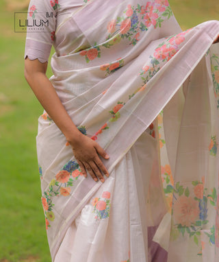 Traditional Handloom Cotton Kerala Saree
