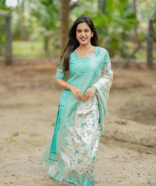Full outfit with matching dupatta and bottom